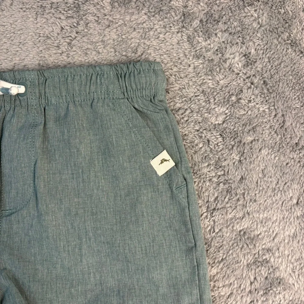 Tommy Bahama Boys Sage Green Heathered Swim Trunks Shorts Size 4T